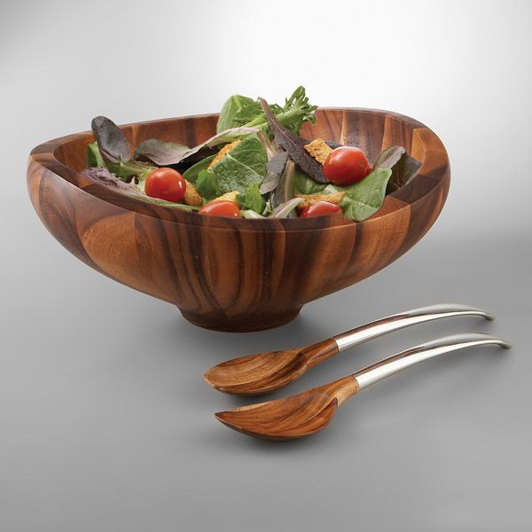 Butterfly Salad Bowl w/Servers