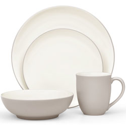 Noritake Colorwave Sand 4pc Place Setting, Coupe