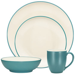 Noritake Colorwave Turquoise 4pc Place Setting, Coupe