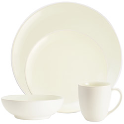 Noritake Colorwave White 4pc Place Setting, Coupe