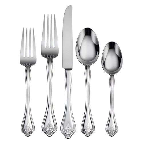 stainless flatware set by oneida