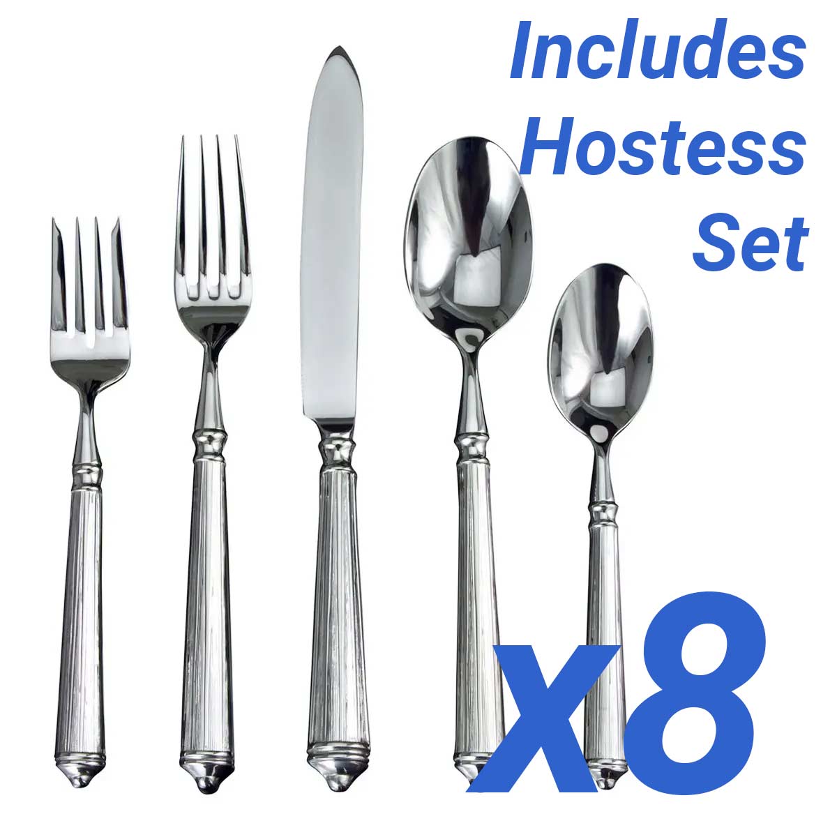 Rialto 40pc Service for 8 + Hostess Set