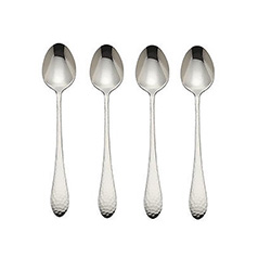 A photo of Hammered Antique Iced Teaspoons, set of 4