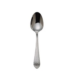 A photo of Hammered Antique Oval Soup Spoon