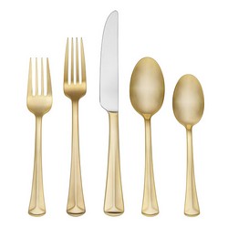 A photo of Baguette Gold 5pc Place Setting