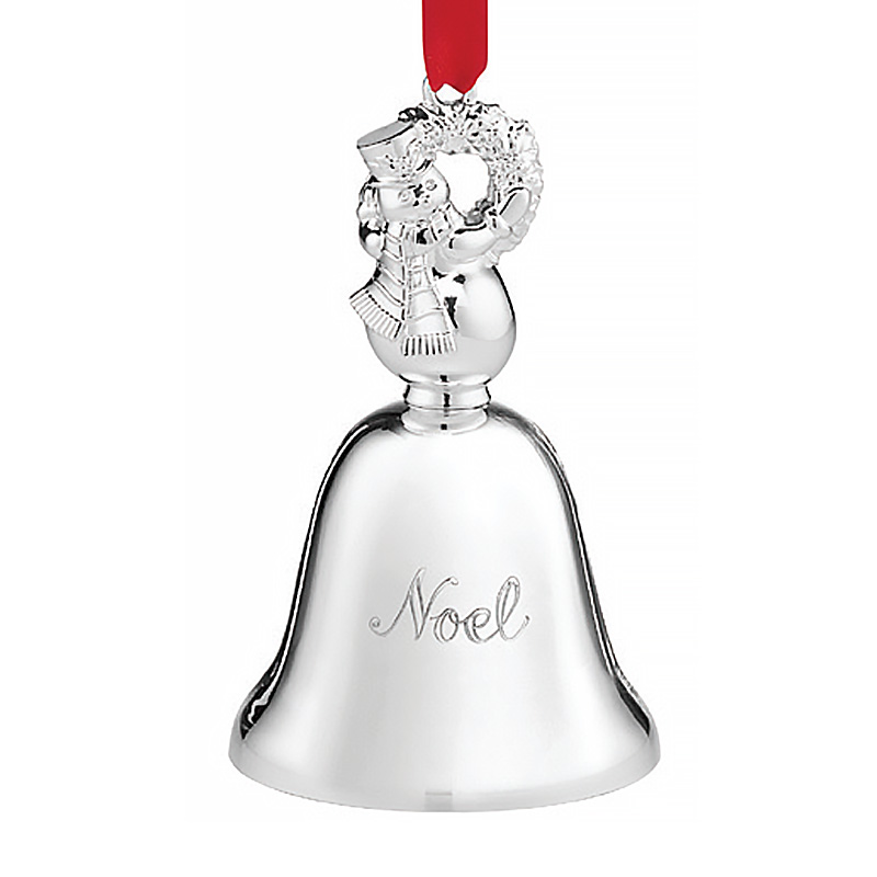 2021 Noel Musical Bell, Snowman with Wreath, 41st Edition