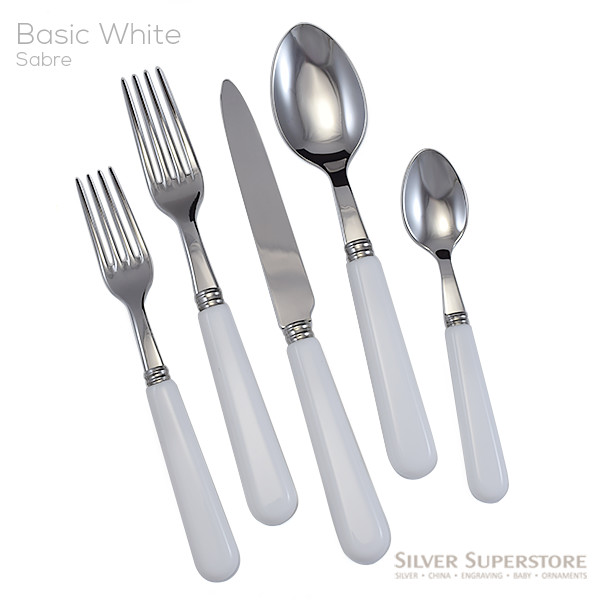 Pop White  5pc Place Setting