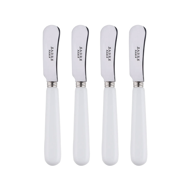 Pop White Spreader, Set of 4