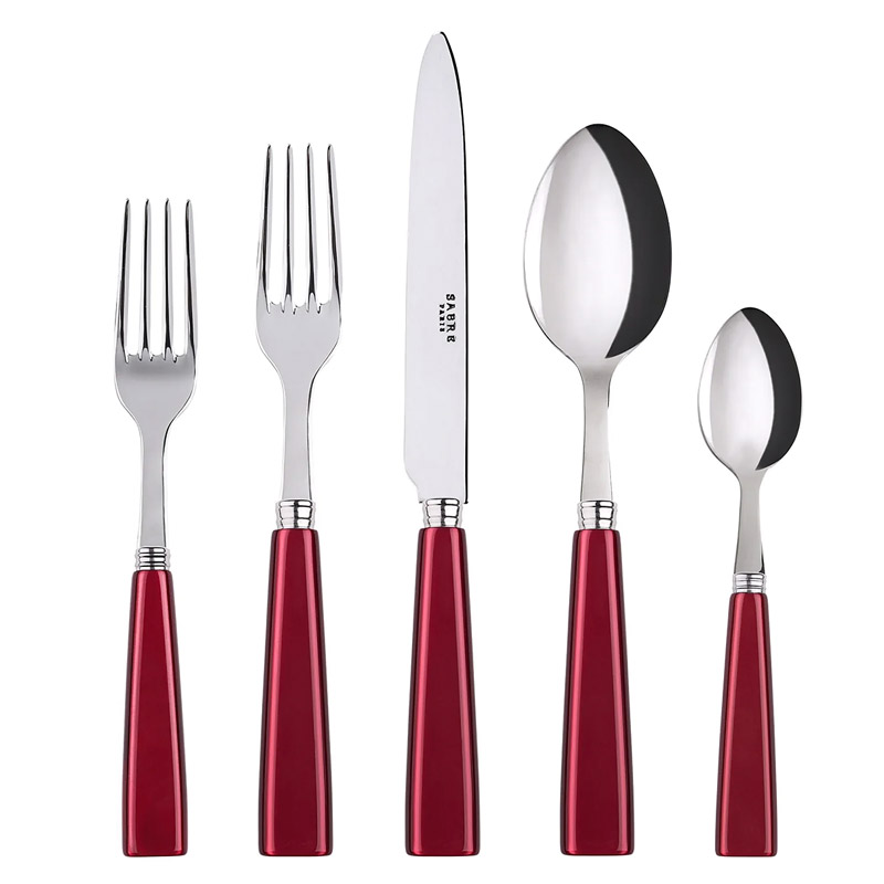 Icone Red 5pc Place Setting