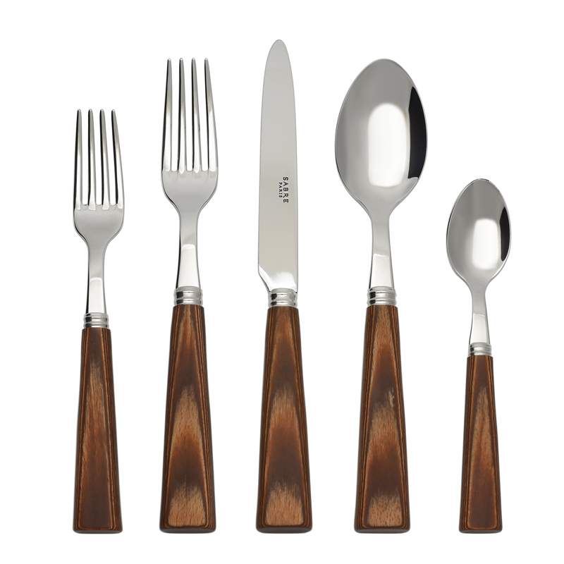 Nature Natural Wood 5pc Place Setting