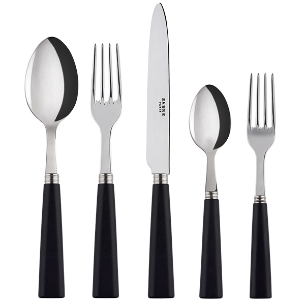 Nature Black Wood 5pc Place Setting