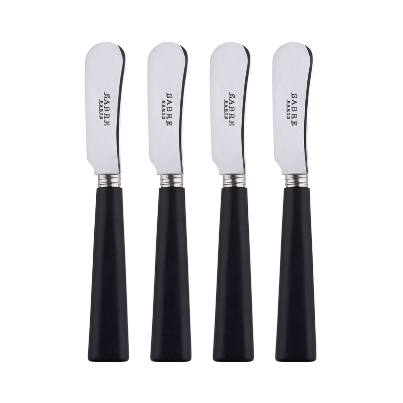 Nature Black Wood Spreader, Set of 4