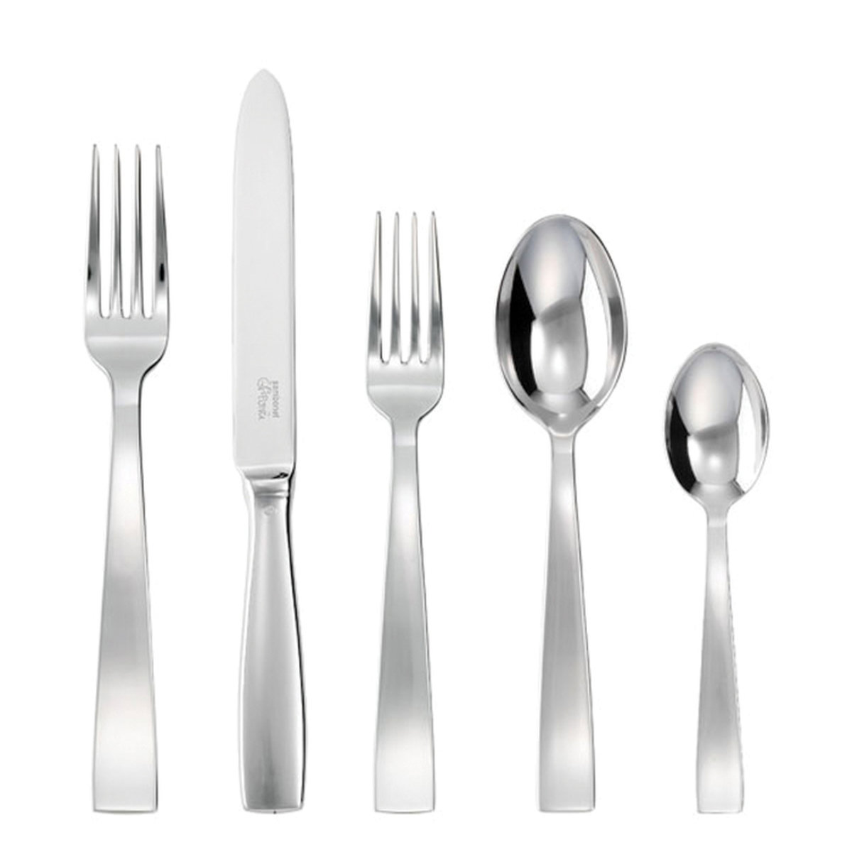 Gio Ponti  Stainless 5pc Place Setting, Hollow Handle