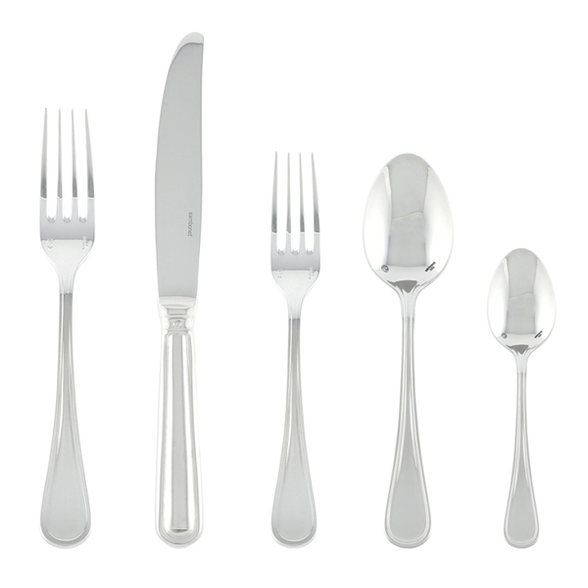 Contour 5 pc Place Setting Hollowed Handled Knife