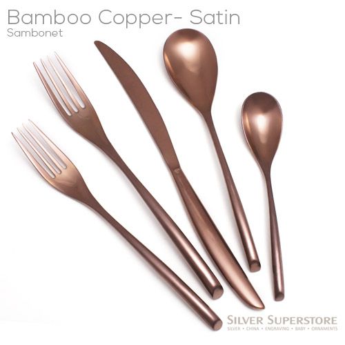 Bamboo Copper Satin 5pc Place Setting