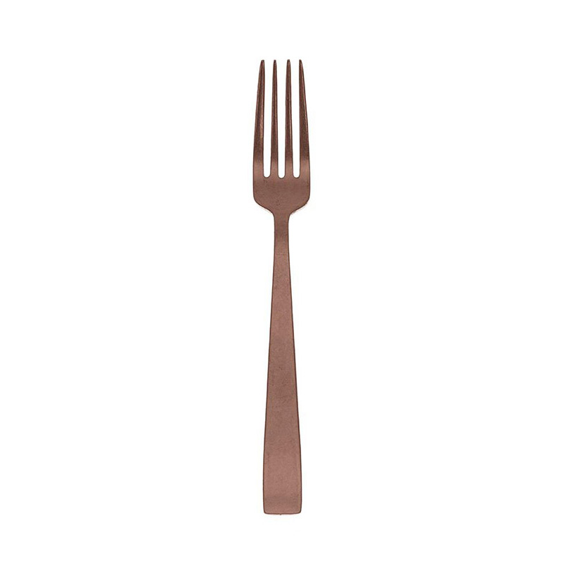 Flat Copper Vintage Table Fork