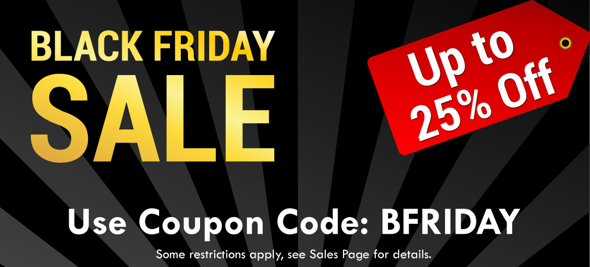 Save up to 25% with coupon code BFRIDAY