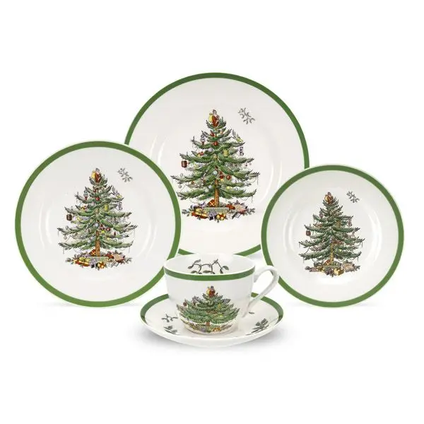 Christmas themed holiday flatware