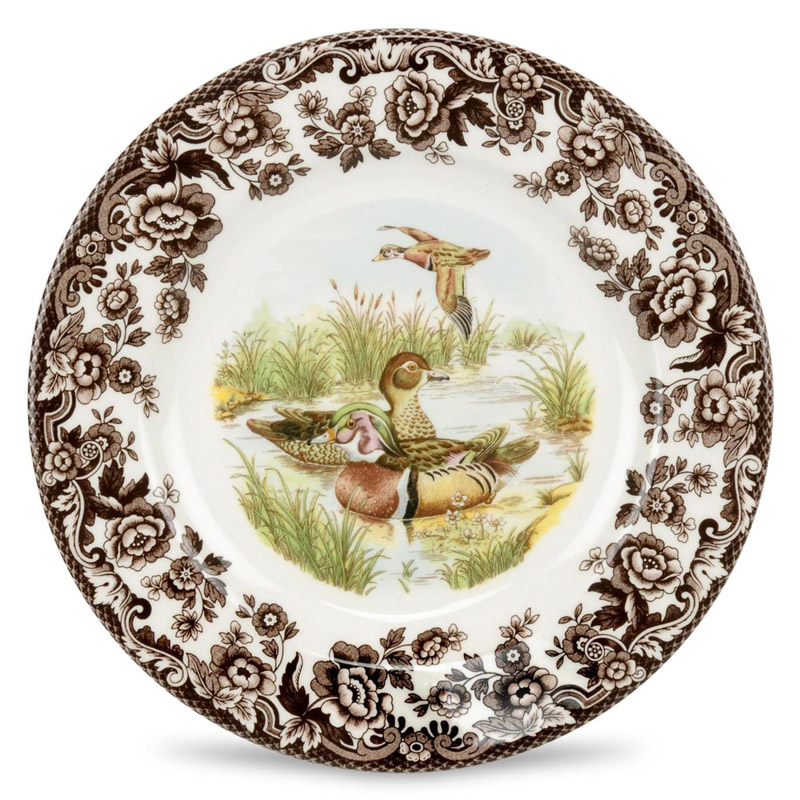 Woodland Dinner Plate, Wood Duck