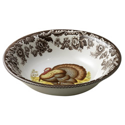 A photo of Woodland Turkey Ascot Cereal Bowl, 8in.