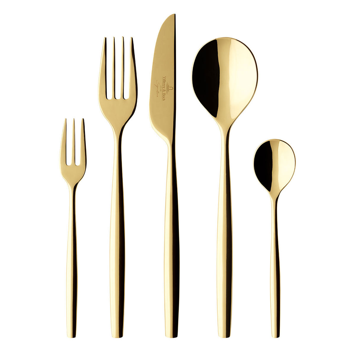 Metro Chic Gold 5pc Place Setting