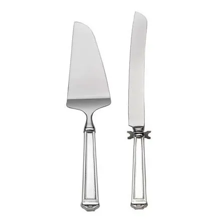 sterling silver classic styled cake serving set