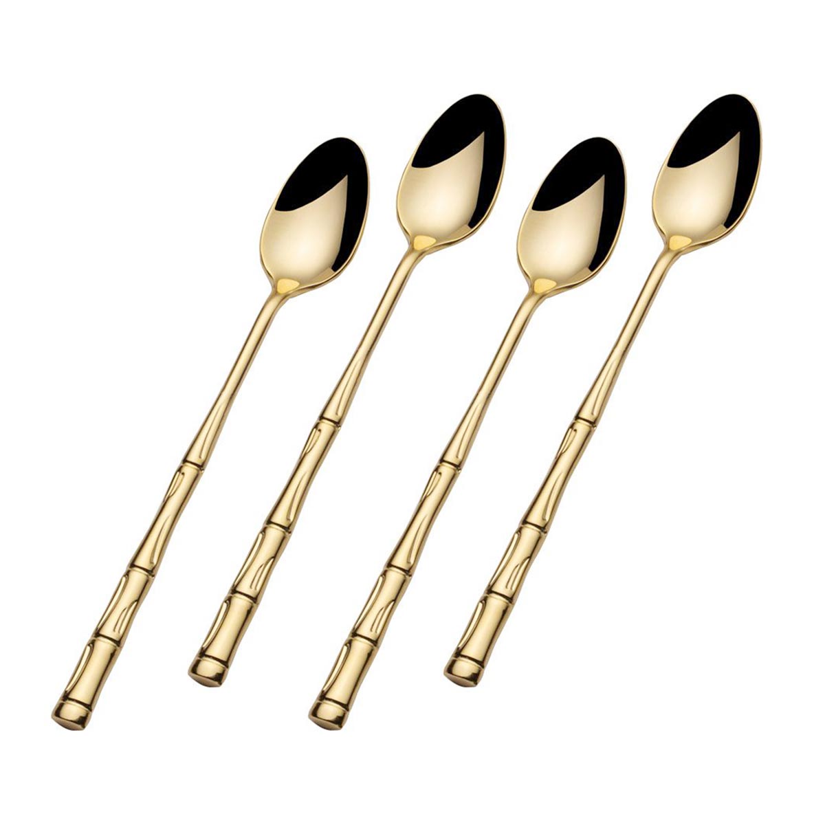 Bamboo Gold Iced Teaspoon Set of 4