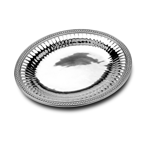 Flutes & Pearls Medium Oval Tray