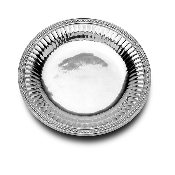 Flutes & Pearls Medium Round Tray