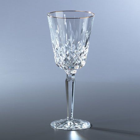 Lismore Tall Gold by Waterford crystal stemware