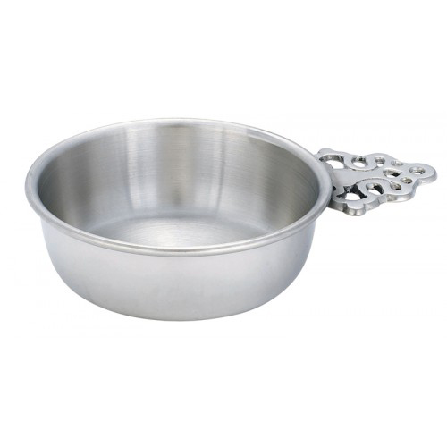 Pewter Porringer 4.25  Bright