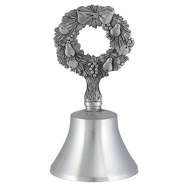 Handled Bell, Christmas Wreath