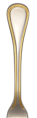 Couzon Le Perle Flatware with gold accents