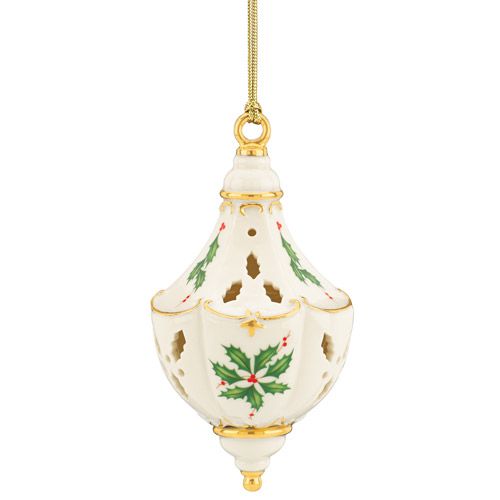 2014 Lenox Holiday Pierced Porcelain Christmas Ornament