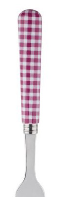 Sabre Gingham Fuchsia Stainless Steel Flatware Silverware