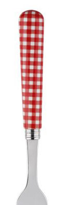 Sabre Gingham Red Stainless Steel Flatware Silverware