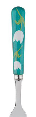 Sabre Tulip Turquoise Stainless Steel Flatware Silverware