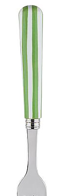 Sabre White Stripe Garden Green Stainless Steel Flatware Silverware