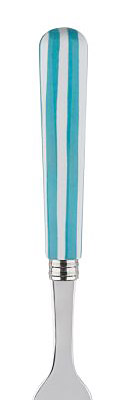 Sabre White Stripe Turquoise Stainless Steel Flatware Silverware